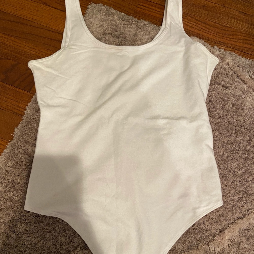 Abercrombie and Fitch white tank top bodysuit